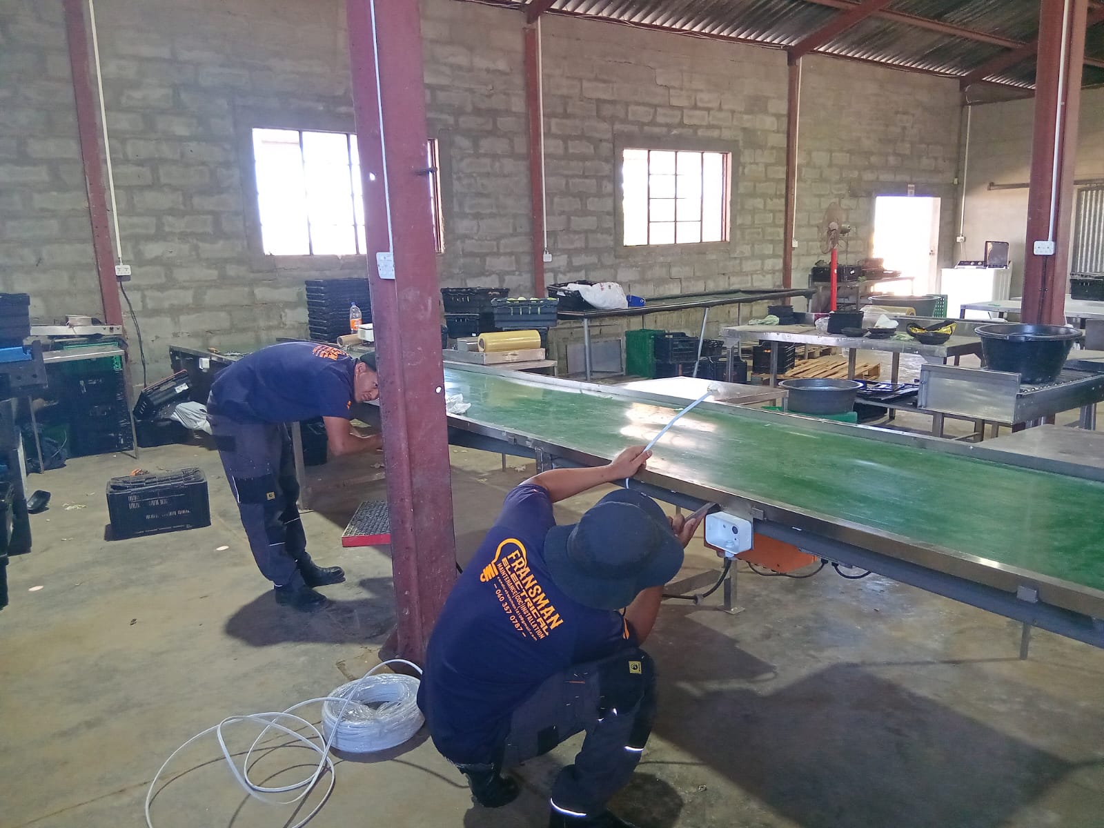Fransman electrician at work
